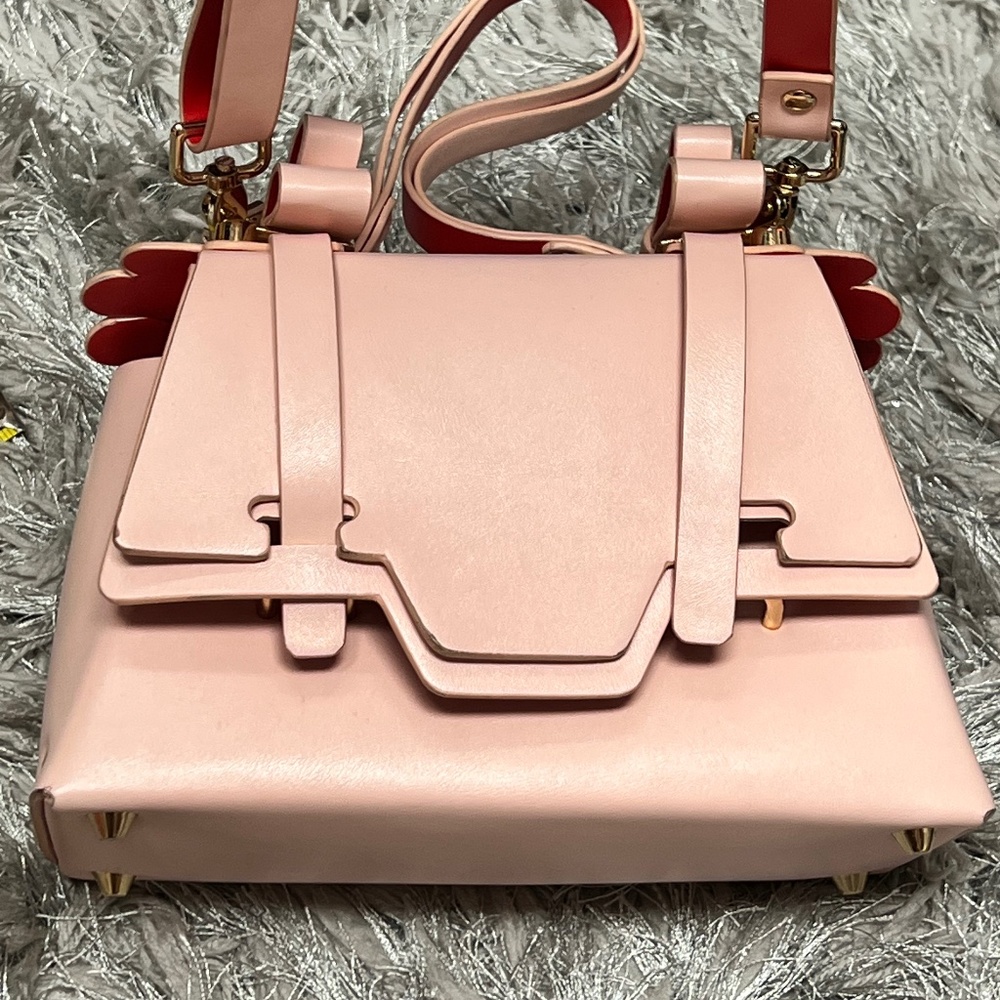 Niels Peerear Pink Butter Soft Genuine Leather Bag